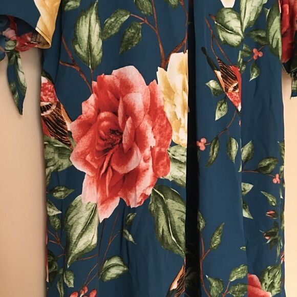 TIMING floralĀ cold shoulder boho dressāāSizeāsmall - Picture 8 of 10